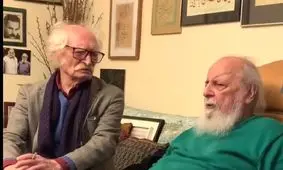  انتشار ویدئوی دیده نشده از شعرخوانی ابتهاج در حضور محمود دولت‌آبادی
