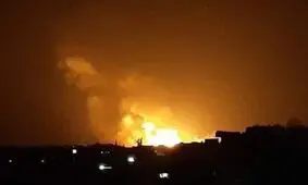 حمله هوایی رژیم اشغالگر به استان حلب سوریه/ ویدئو 