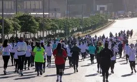 تصاویری از مسابقات دوی ماراتن خبرساز زنان در شیراز
