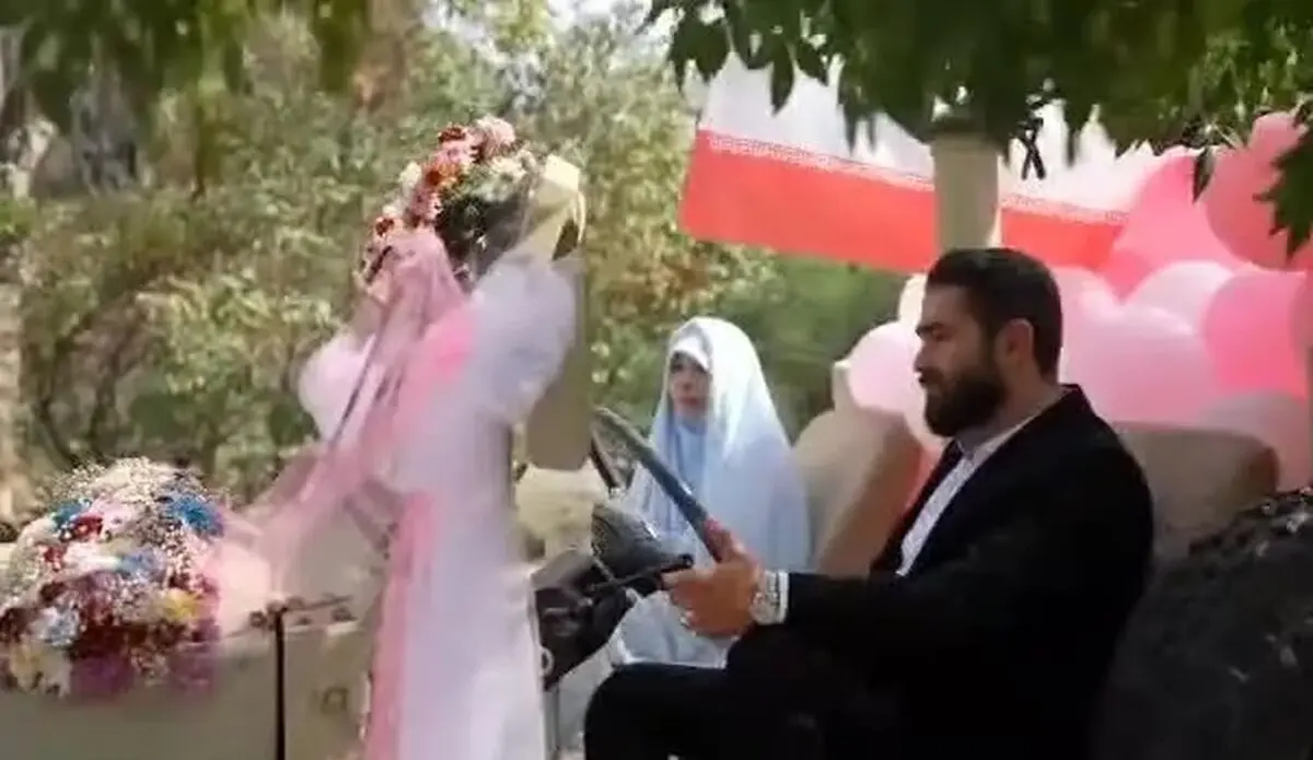  حرکت کاروان زوج‌های جانفدا از امام حسین (ع) به سمت میدان آزادی تهران/ ویدئو