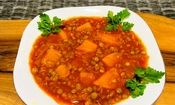 طرز تهیه خوراک عدسی خوشمزه شمالی