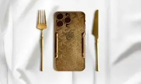 رونمایی از آیفون طلایی خاویار در امارات/ عکس