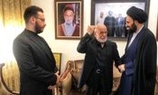 دیدار سید علی خمینی با پدر شهید حسن نصرالله/ تصاویر

