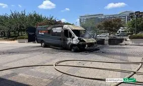 انفجار مرموز یک خودرو در آمریکا/ویدیو