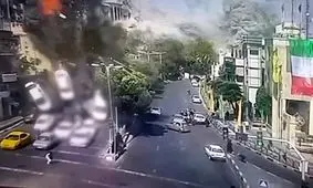 تصاویر دوربین‌ ترافیکی, پس از حمله رژیم صهیونیستی به تجریش | ویدئو