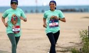 تصاویری از زنان در مسابقه ماراتن کیش
