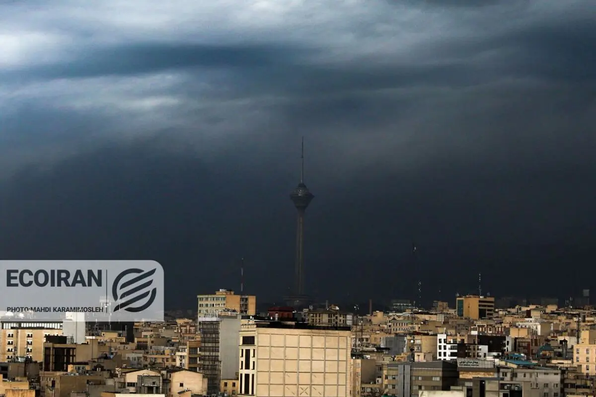 آسمان تهران در روز نهم جنگ/ تصاویر

