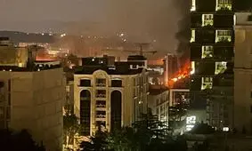 حمله اسرائیل به ستاد وزارت دفاع در تهران 