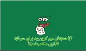 آیا همچنان میم کوین پپه برای سرمایه گذاری مناسب است؟