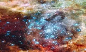 نگاه هابل به یک سحابی ستاره‌زا

