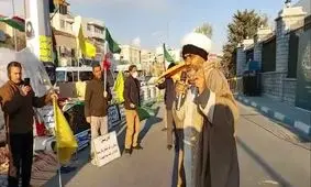 شعارهای عجیب متحصنین حجاب خطاب به قالیباف/ ویدئو