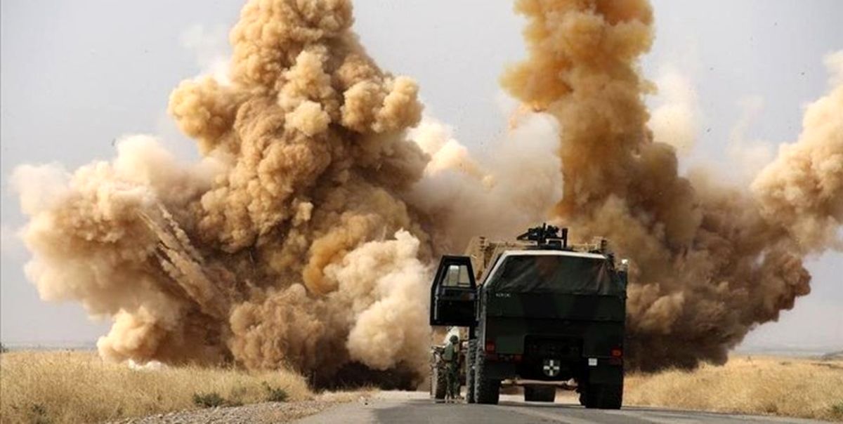  انفجار در مسیر کاروان ارتش آمریکا در مرز سوریه و عراق