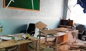 سقف 2 کلاس یک مدرسه دخترانه ریخت