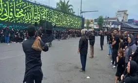 مراسم سنتی عزاداری روز عاشورا در صومعه‌سرای گیلان/ عکس و ویدئو