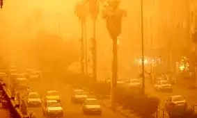 گرد و خاک شدید در اهواز