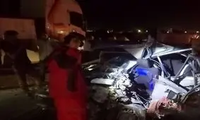 تصادف زنجیره‌ای در کاشان ۲ فوتی و ۲ مصدوم برجا گذاشت

