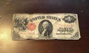 شکل متفاوت اسکناس یک دلاری در سال 1917/ عکس