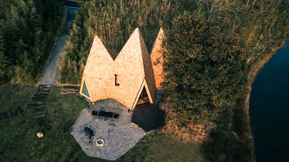 خانه 64 متری که با الهام از کریستال طبیعی، جالب شده است!/ تصاویر