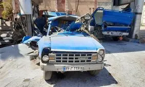 3 فوتی در تصادف شاخ به شاخ دو دستگاه نیسان آبی