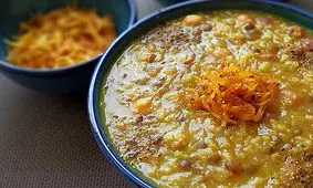 طرز تهیه آش گندم یزدی بدون گوشت