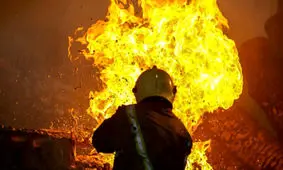 آتش سوزی هولناک یک خانه در شیراز 