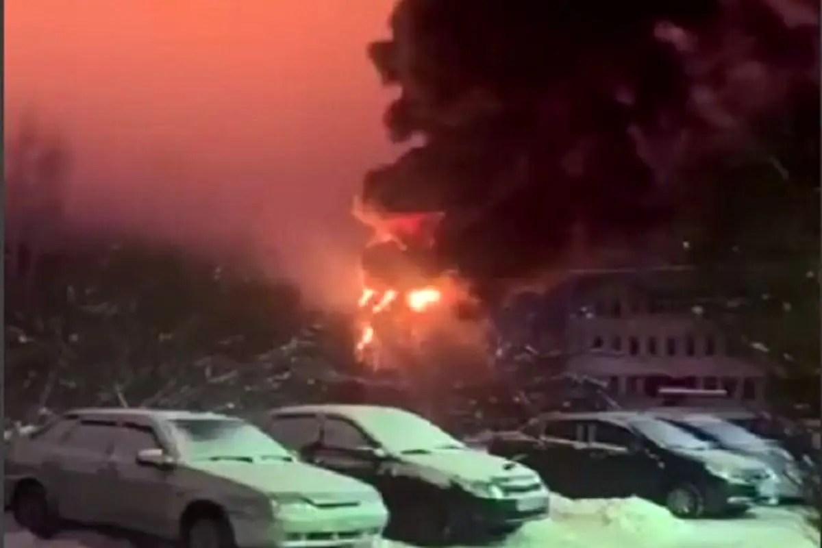 حمله پهپادی به انبار نفت «کامباین تمپ» روسیه