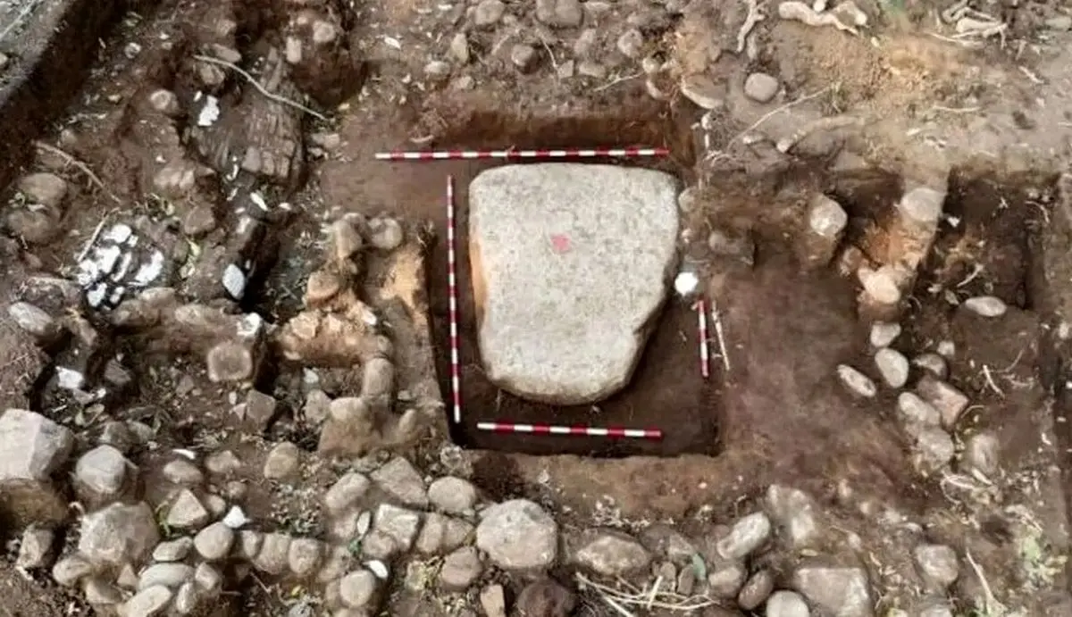 تصویر عجیب 1400 ساله بر روی تخته‌سنگ 2 متری پیدا شد