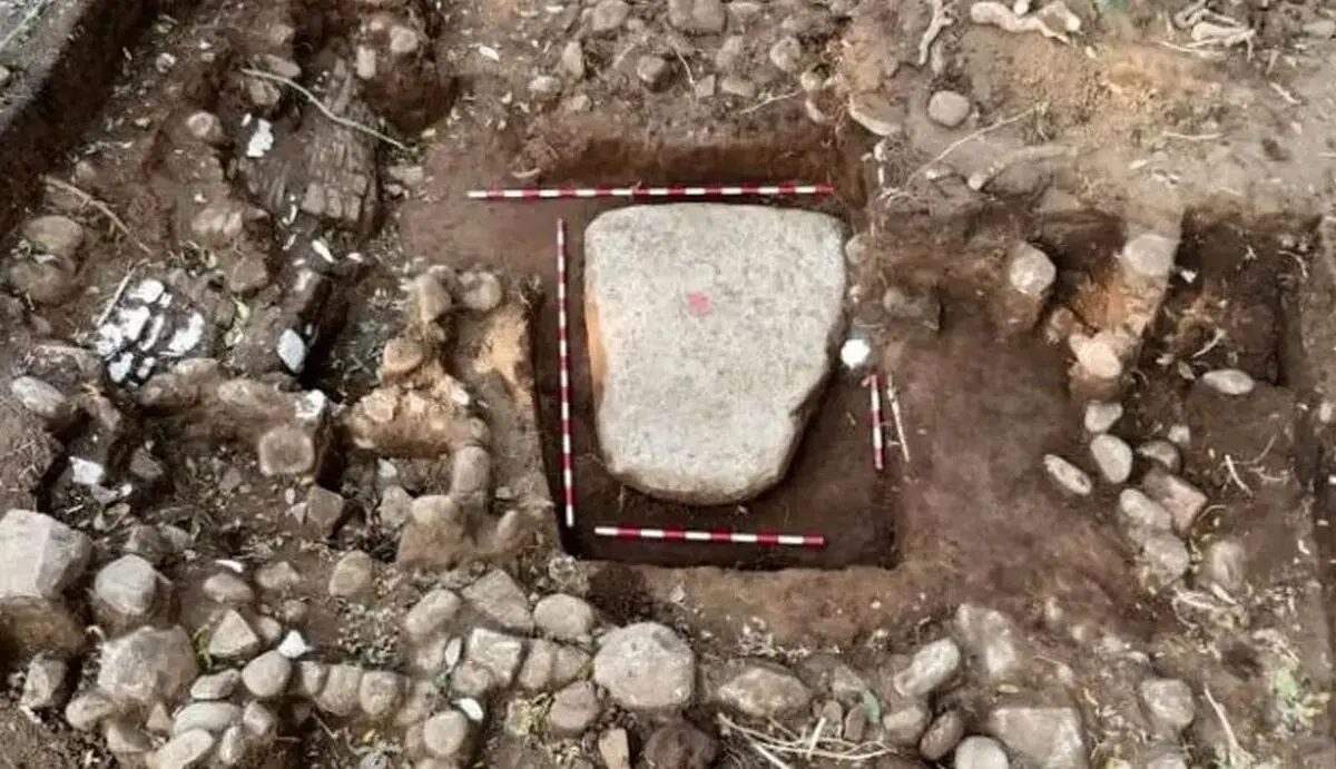 تصویر عجیب 1400 ساله بر روی تخته‌سنگ 2 متری پیدا شد