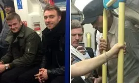 فوتبالیست های مطرح جهان در مترو/ عکس