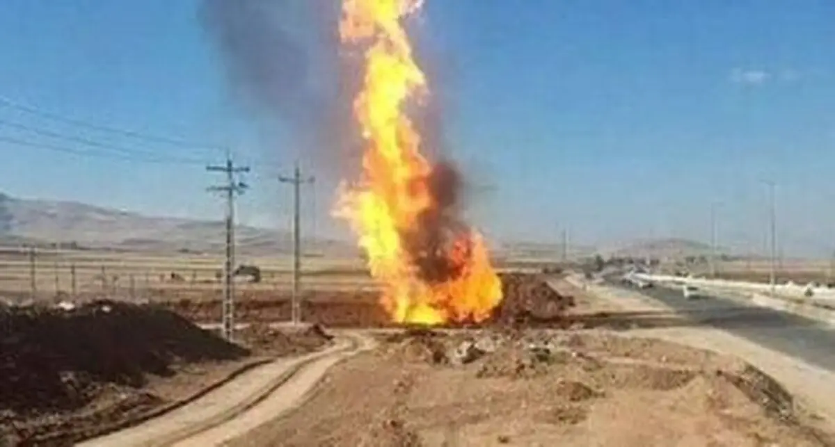 انفجار خط لوله گاز شهری در تبریز/ ویدئو