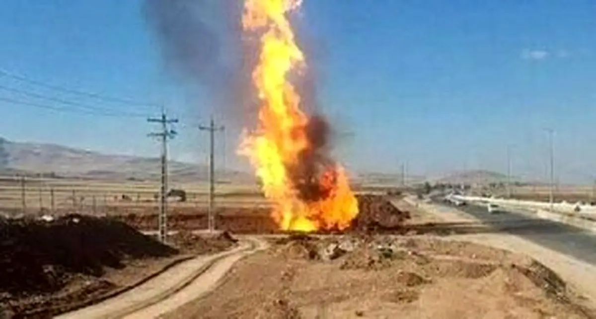 انفجار خط لوله گاز شهری در تبریز/ ویدئو