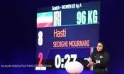 طلای دوضرب دختر وزنه‌بردار ایران در تاشکند

