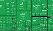 سبز ۱۰۰ درصدی؛ طوفان بی سابقه در بورس تهران