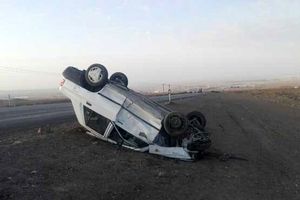 5 کشته و مصدوم در حادثه واژگونی پراید در مهریز