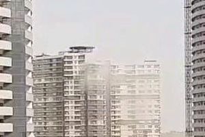 انفجار گاز در یکی از طبقات برج پامچال چیتگر/ عکس