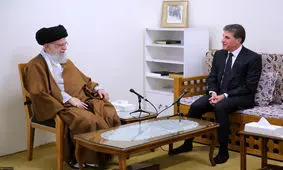 دیدار رئیس اقلیم کردستان عراق با رهبر انقلاب