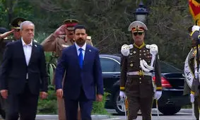 استقبال رسمی پزشکیان از نخست وزیر عراق