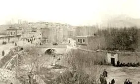 سفر در زمان؛ تصویر رنگی‌شده «سرپل تجریش» در اواخر دوران قاجار 
