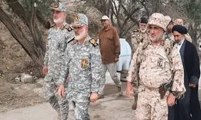 بازدید فرمانده نیروی زمینی سپاه از مرزهای جنوب غرب ایران
