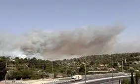 آتش‌سوزی گسترده در یک منطقه کوهستانی در اسرائیل/ ویدئو

