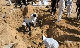 کشف گور دسته جمعی از زمان صدام /تصاویر


