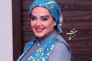 تصاویری از سبک استایل متفاوت بهاره رهنما با تم آبی