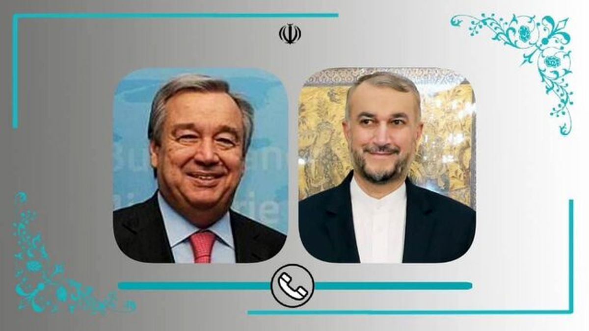 گفتگوی تلفنی امیرعبداللهیان و دبیرکل سازمان ملل درباره آتش بس در یمن
