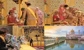 اولین عروسی سلطنتی سال؛ پنجمین دختر سلطان برونئی به خانه بخت رفت/ ویدئو