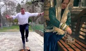 از قاشق‌زنی تا آش رشته در سفارت انگلیس در تهران/ ویدئو