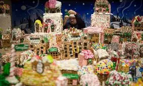 شهری از شیرینی زنجبیلی/ ویدئو