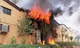 حریق کارگاه تولید و تزریق مواد اولیه پلاستیک در جاده خاوران