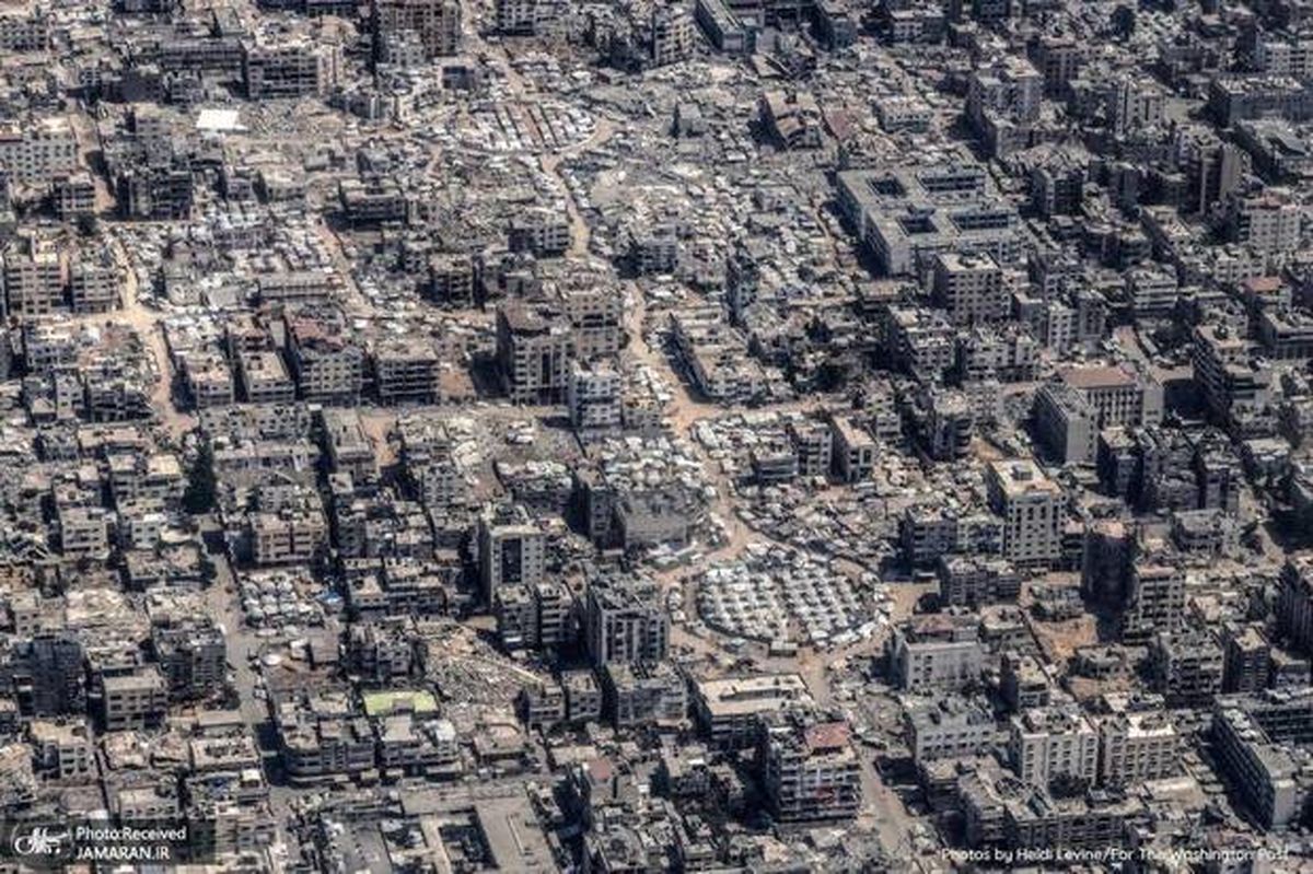 تصاویر هوایی نادر از ویرانی گسترده در سراسر غزه