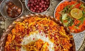 طرز تهیه هویج پلو با مرغ ریش ریش 