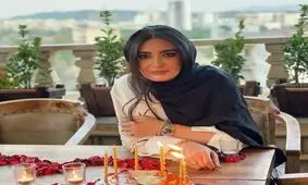 جشن لاکچری لیندا کیانی با کیک دوطبقه مینیمال/ ویدئو